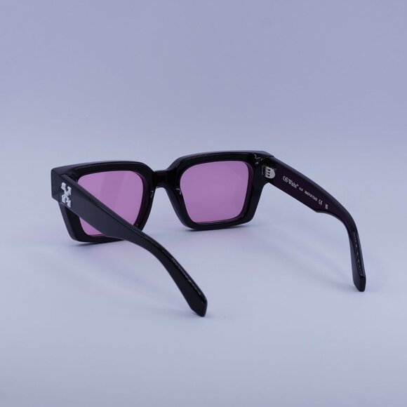 Off-White OERI008 VIRGIL 1030 Sunglasses Black Square Frame, Pink Lenses - Picture 4 of 11
